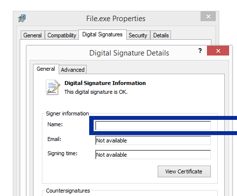 Screenshot of the SocialChain Inc certificate